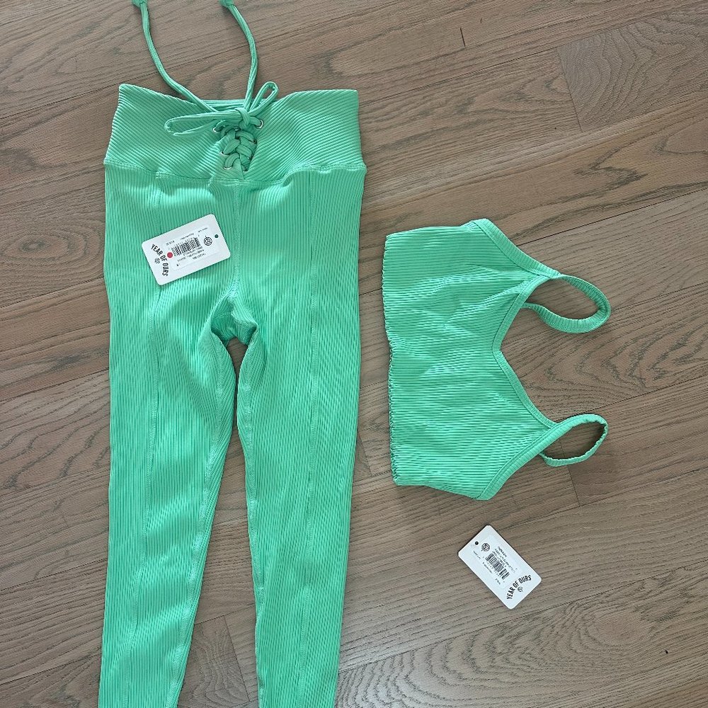 COPY - Year of Ours Football Leggings XS and Bra Top SMALL